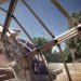 People Meeting Dome, Kristoffer Tejlgaard, Benny Jepsen, danish architecture, geodesic dome, deconstructed dome, timber lattice, prefab building