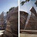 People Meeting Dome, Kristoffer Tejlgaard, Benny Jepsen, danish architecture, geodesic dome, deconstructed dome, timber lattice, prefab building