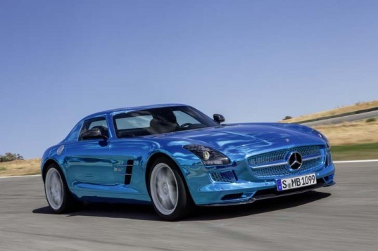 Mercedes-Benz SLS AMG Coupe Electric Drive, Mercedes-Benz, 2012 Paris Motor Show, electric supercar, electric car, green car, green transportation, automotive, electric motor, lithium-ion battery
