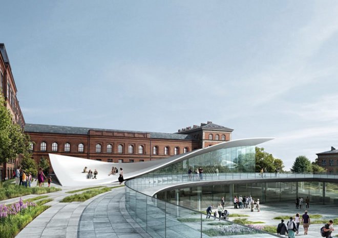 Natural History Museum of Denmark, Jaja Architects, Kengo Kuma, Erik Møller Arkitekter, green roof, botanical garden, museum design, architecture competition proposal, Denmark architecture