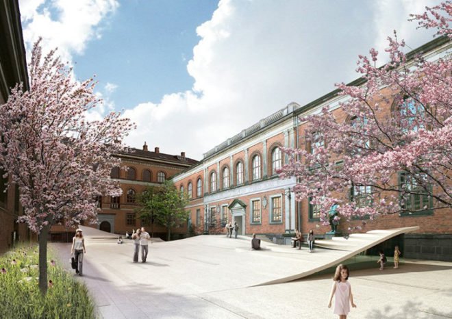 Natural History Museum of Denmark, Jaja Architects, Kengo Kuma, Erik Møller Arkitekter, green roof, botanical garden, museum design, architecture competition proposal, Denmark architecture