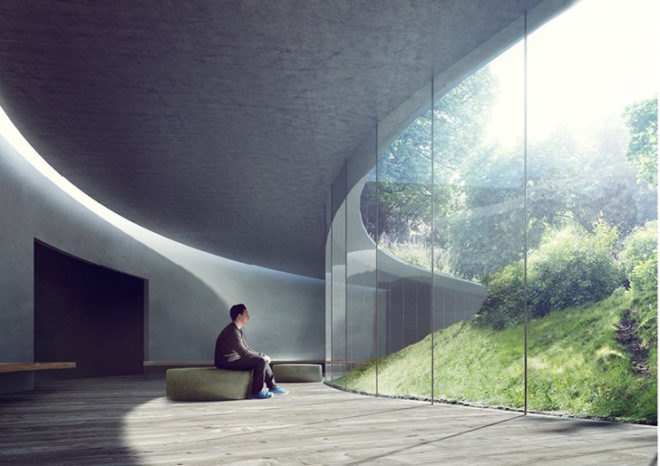 Natural History Museum of Denmark, Jaja Architects, Kengo Kuma, Erik Møller Arkitekter, green roof, botanical garden, museum design, architecture competition proposal, Denmark architecture