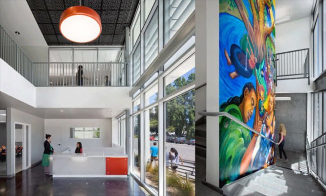 Berkeley, YMCA, PG&E, Teen Center, Noll & Tam Architects, LEED Platinum, LEED, renovation, urban, California
