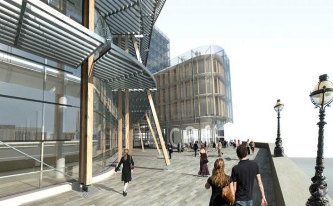 Nomura Headquarters, Fletcher Priest Architects, carbon neutral building, net zero, zero energy, london, solar power