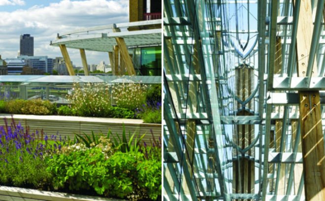 Nomura Headquarters, Fletcher Priest Architects, carbon neutral building, net zero, zero energy, london, solar power
