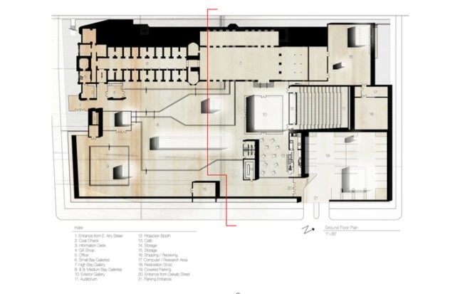 art meadown, matthew hoffman, norristown pennsylvania, norritown prison, underground museum, light wells, green roofs