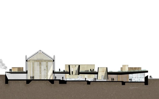 art meadown, matthew hoffman, norristown pennsylvania, norritown prison, underground museum, light wells, green roofs