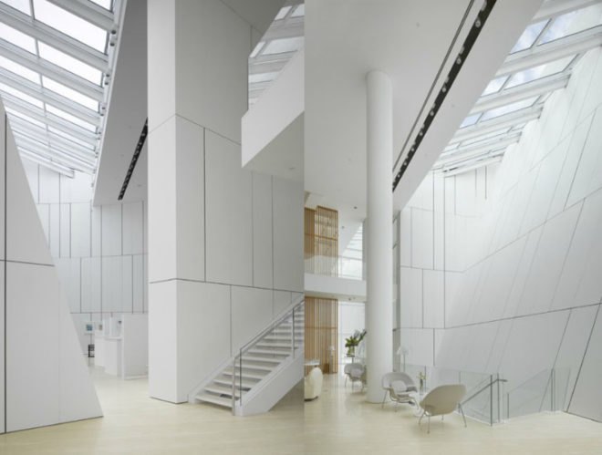 green design, eco design, sustainable design, Richard Meier & Partners, OCT Shenzhen Clubhouse, Shenzhen China, louvered facade, sustainable building