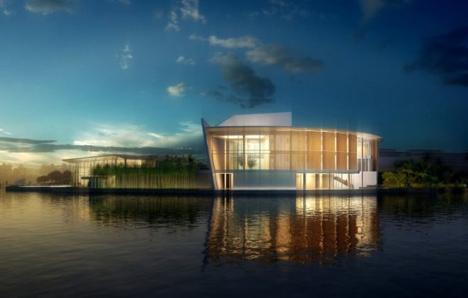 green design, eco design, sustainable design, Richard Meier & Partners, OCT Shenzhen Clubhouse, Shenzhen China, louvered facade, sustainable building
