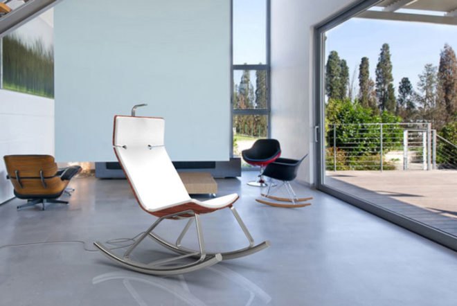 Otarky, Rocking Chair, Modern Furniture, Renewable Energy, Electric Generator, Electricity, Igor Gitelstain, Israel