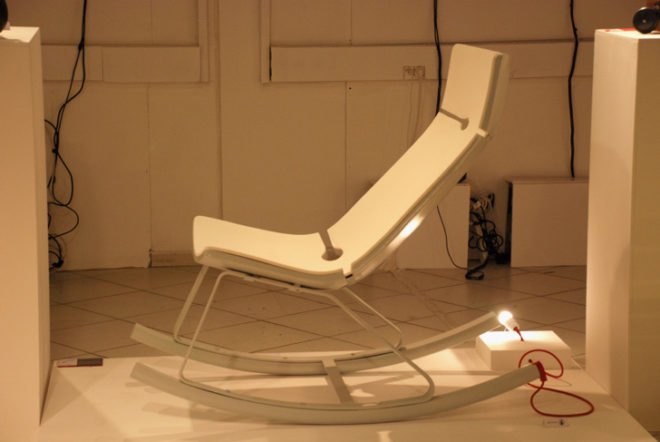 Otarky, Rocking Chair, Modern Furniture, Renewable Energy, Electric Generator, Electricity, Igor Gitelstain, Israel