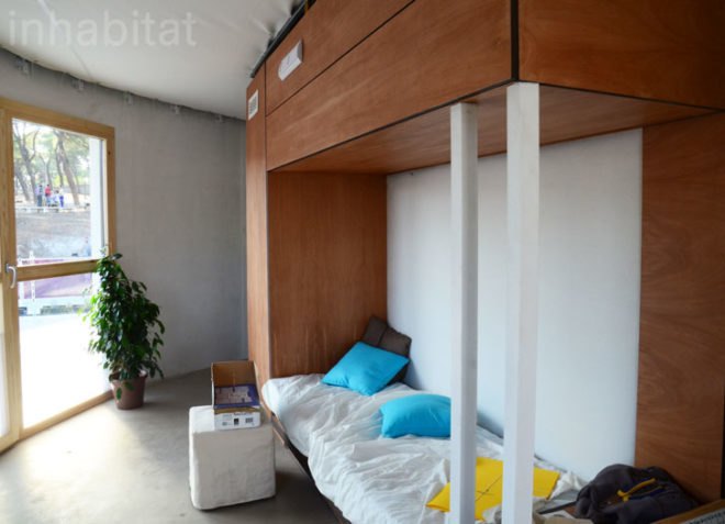 solar decathlon europe, SDE 2012, Unizar, Casa PI, Madrid, elevator, prefabricated design, sustainable design, eco-design, green design, madrid, villa solar