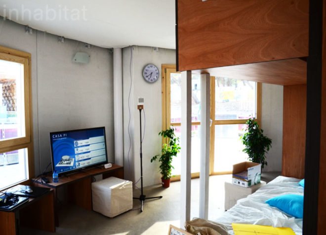 solar decathlon europe, SDE 2012, Unizar, Casa PI, Madrid, elevator, prefabricated design, sustainable design, eco-design, green design, madrid, villa solar