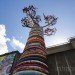 green design, eco design, sustainable design, Under the Baobab Tree, recycled fabric, recycle art, eco art, recycled sculpture, Thames, Southbank Centre, Waterloo Station, Pirate Technics, London Olympics