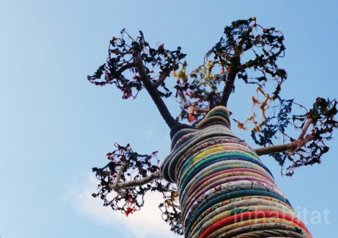 green design, eco design, sustainable design, Under the Baobab Tree, recycled fabric, recycle art, eco art, recycled sculpture, Thames, Southbank Centre, Waterloo Station, Pirate Technics, London Olympics