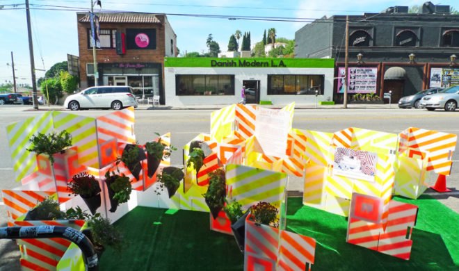 los angeles, soft publics, de lab, rare studio, park(ing) day, parking day, pop-up park, public space, urban design, green design, sustainable design, gardening, parking meter park, parklet, rebar studio, public art, urban intervention
