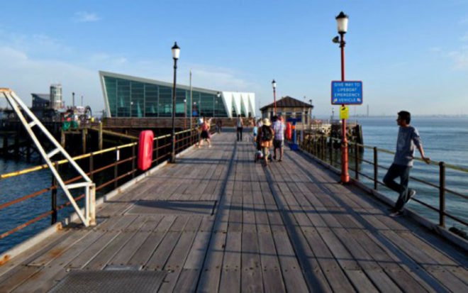 Southend Pier Cultural Centre, White Arkitekter, Sprunt, prefab, modular, cultural centre, uk