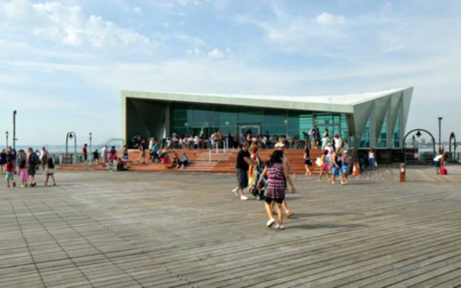 Southend Pier Cultural Centre, White Arkitekter, Sprunt, prefab, modular, cultural centre, uk