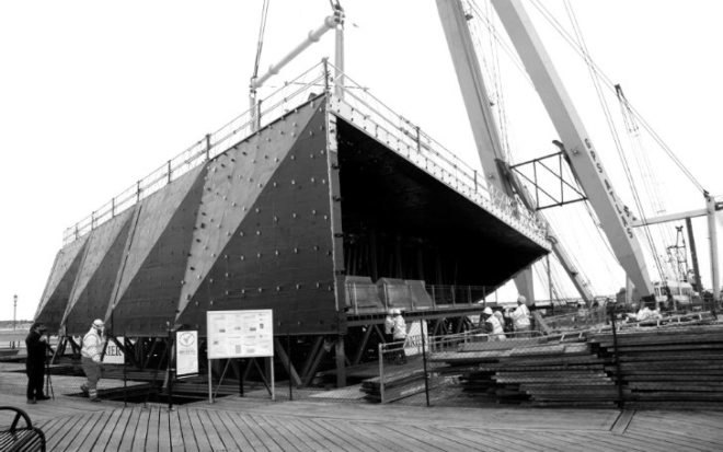 Southend Pier Cultural Centre, White Arkitekter, Sprunt, prefab, modular, cultural centre, uk