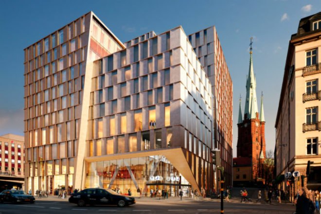 Stockholm City Station, 3XN, stockholm, mixed use development, green roof, train station