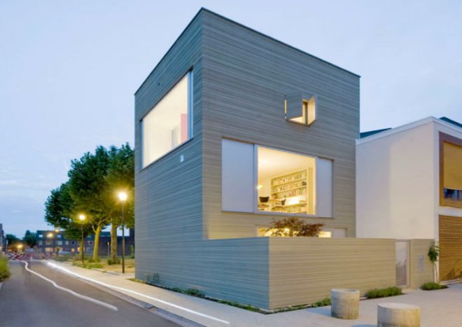 Stripe House, GAAGA, leiden, the netherlands, daylighting, live/work, townhouse, eco home