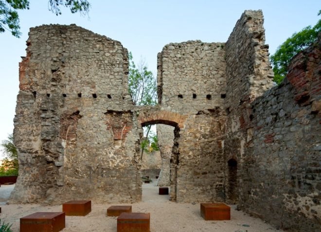 Szathmáry Palace, MARP, Tettye, Pecs, Hungary, Corten, weathering steel, daylighting, green design, sustainable design, eco-design