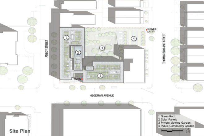 The Hegeman, Cook+Fox, leed silver, common ground community, brooklyn, social housing, green roof