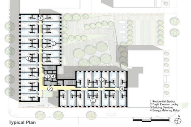 The Hegeman, Cook+Fox, leed silver, common ground community, brooklyn, social housing, green roof