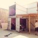 The Movement Cafe, Morag Myerscough, greenwich, pop up cafe, cargotecture, container cafe, temporary cafe, reclaimed materials