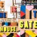 The Movement Cafe, Morag Myerscough, greenwich, pop up cafe, cargotecture, container cafe, temporary cafe, reclaimed materials