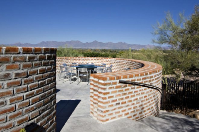 Thurston Wine House, Jones Studio, Arizona, Paradise Valley, Brick, Thermal Storage, Underground, Wine, Eddie Jones, GM Hunt Builders