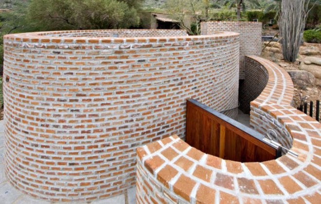 Thurston Wine House, Jones Studio, Arizona, Paradise Valley, Brick, Thermal Storage, Underground, Wine, Eddie Jones, GM Hunt Builders