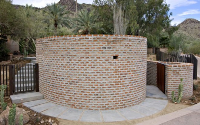 Thurston Wine House, Jones Studio, Arizona, Paradise Valley, Brick, Thermal Storage, Underground, Wine, Eddie Jones, GM Hunt Builders