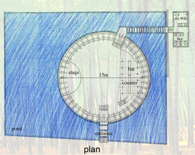 Wind and Water Bar, Vo Trong Nghia, Vietnam architecture, Vietnamese vernacular architecture, prefab building, bamboo architecture, bamboo dome, sustainable building, green materials