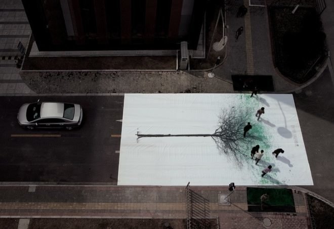 green art, eco-art, art, alternative transportation, China, Shanghai, green advertising campaign, advertising campaign, transport, eco-friendly transportation