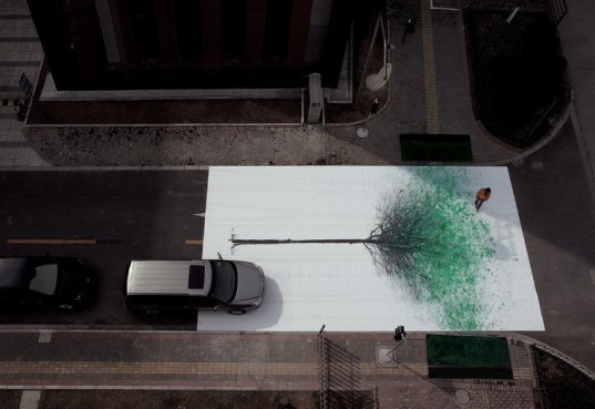 green art, eco-art, art, alternative transportation, China, Shanghai, green advertising campaign, advertising campaign, transport, eco-friendly transportation