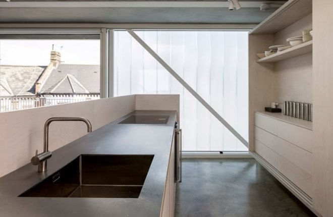Carl Turner Architects, London, Slip House, Victorian row house, sustainable design, solar energy, rainwater harvesting, glass, transparency, daylight