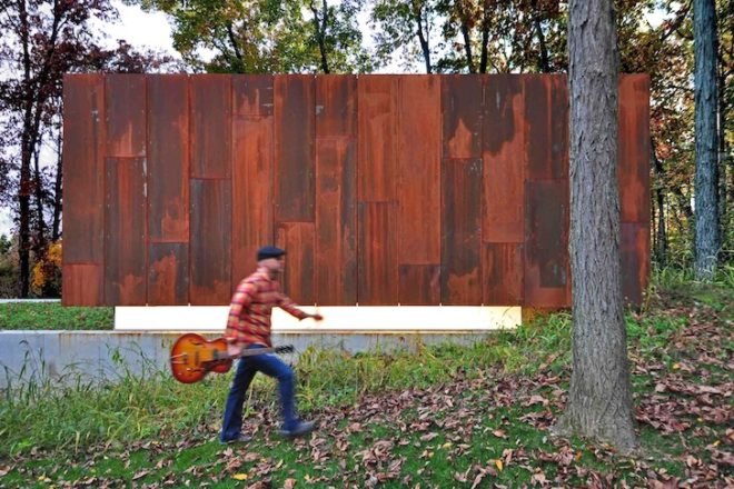 Johnsen Schmaling Architects, Wisconsin, weathering steel, Corten, locally-sourced materials, daylighting, woods, vernacular architecture, midwest, country western, composer, studio, green design, sustainable design, eco-design