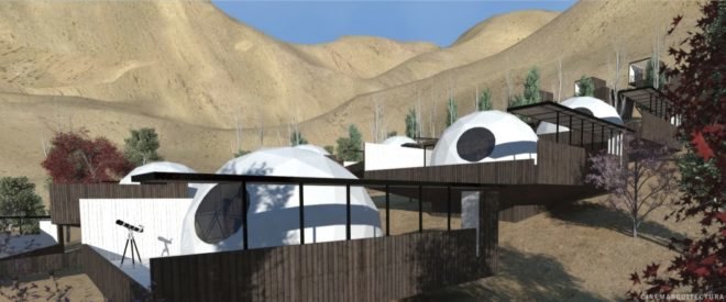 Elqui Domo Hotel, Chile, Andes Mountains, RDM Architecture, geodesic dome, cabins, retreat, astronomy, star-gazing,