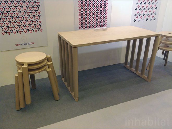 100% Design, 100 Percent Design, London Design Festival, Eco Design, Sustainable Design, Form in Void, Cardboard Leg Furniture