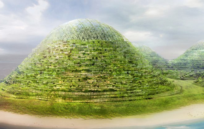 havvada, dror benshetrit, artificial island, istanbul, turkey, black sea, sea of marmara, domes, city