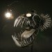 Deep Sea Angler Fish Lamp Justin La Doux, biomimicry, green lamp design, recycled materials, LED lighting