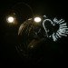 Deep Sea Angler Fish Lamp Justin La Doux, biomimicry, green lamp design, recycled materials, LED lighting