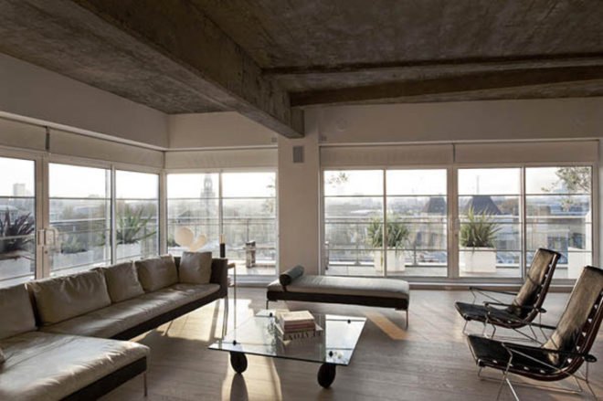 William Tozer, London, Architect, Renovation, Loft, Industrial, Old Factory, Concrete Ceilings, Daylighting, Modern, Open Floor Plan, New Zealand