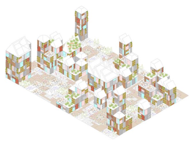 ooiio, patchwork city, sustainable design, green design, urban design, green city planning, sweden, ooiio architecture, masterplan, sustainable architecture, green design, sustainable urban design, futuristic city