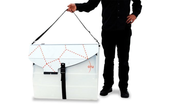 oru the origami kayak, anton willis, kayak, polyehtylene, boat, origami, folds