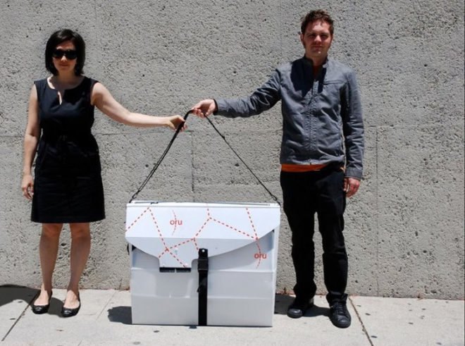 oru the origami kayak, anton willis, kayak, polyehtylene, boat, origami, folds, carrying case