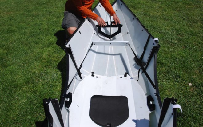 oru the origami kayak, anton willis, kayak, polyehtylene, boat, origami, folds