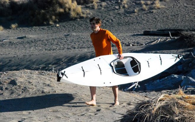 oru the origami kayak, anton willis, kayak, polyehtylene, boat, origami, folds