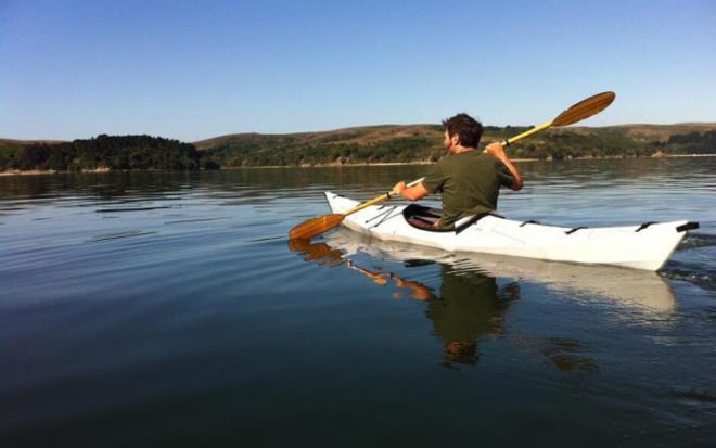 oru the origami kayak, anton willis, kayak, polyehtylene, boat, origami, folds, unfolded